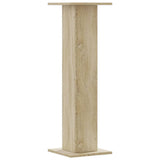 Speaker Stands 2 pcs Sonoma Oak 30x30x95 cm Engineered Wood - Top-Down View