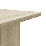 Speaker Stands 2 pcs Sonoma Oak 30x30x95 cm Engineered Wood - Rear View