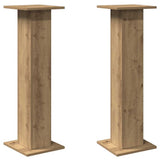 Speaker Stands 2 pcs Artisian Oak 30x30x95 cm Engineered Wood - Side View