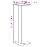 Speaker Stands 2 pcs Artisian Oak 30x30x95 cm Engineered Wood - Extra Image