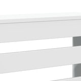 Radiator Cover White 78x20x82 cm Engineered Wood