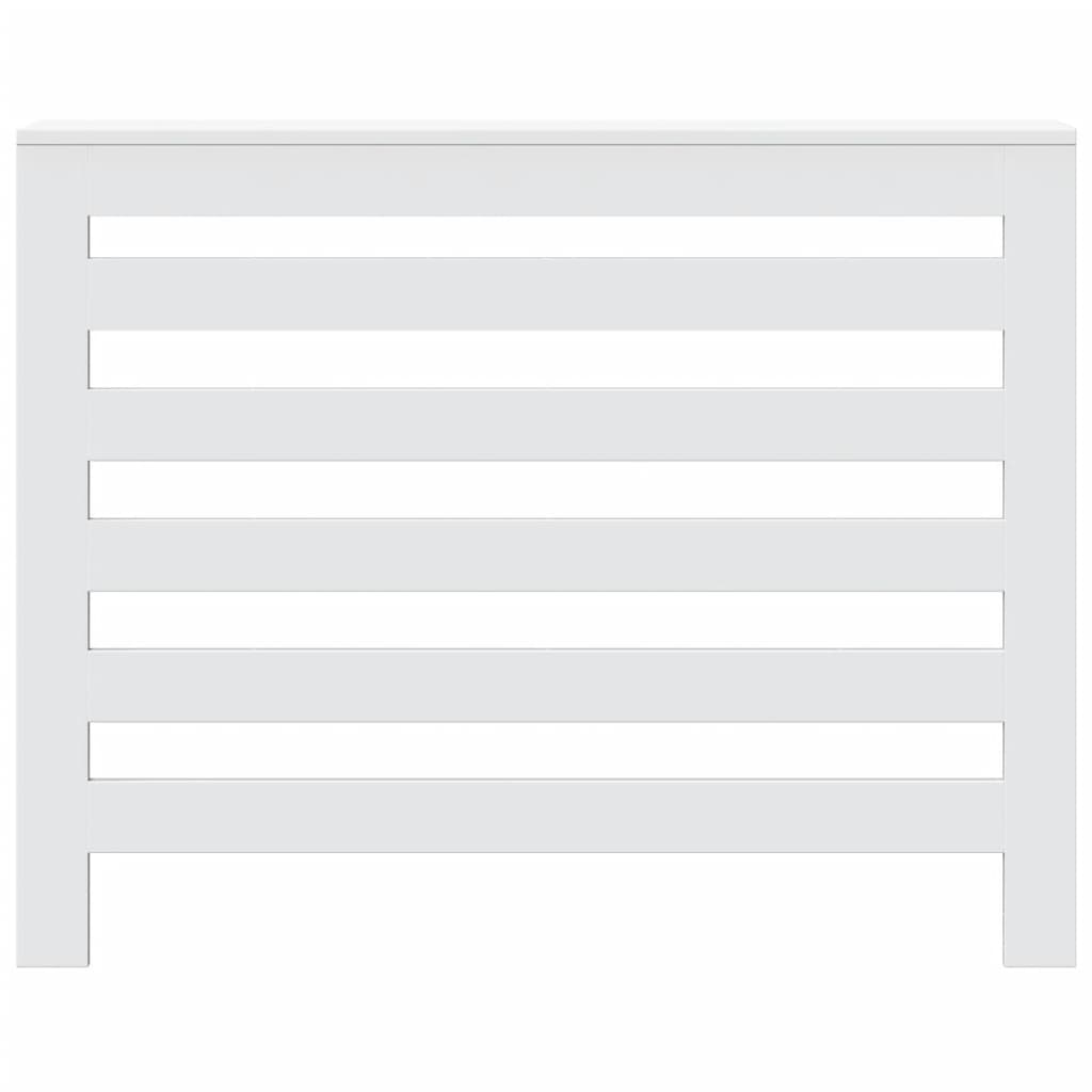 Radiator Cover White 104x20x82 cm Engineered Wood
