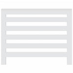 Radiator Cover White 104x20x82 cm Engineered Wood