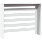 Radiator Cover White 104x20x82 cm Engineered Wood