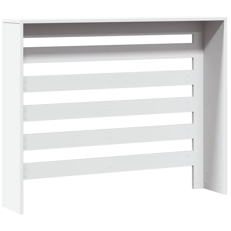 Radiator Cover White 104x20x82 cm Engineered Wood