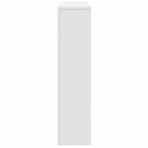 Radiator Cover White 149x20x82 cm Engineered Wood