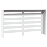 Radiator Cover White 149x20x82 cm Engineered Wood - 45-Degree Angle