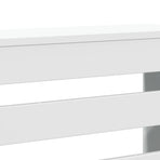 Radiator Cover White 149x20x82 cm Engineered Wood