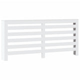 Radiator Cover White 175x20x82 cm Engineered Wood - Front View