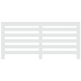 Radiator Cover White 175x20x82 cm Engineered Wood - Side View