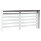 Radiator Cover White 175x20x82 cm Engineered Wood - 45-Degree Angle