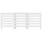 Radiator Cover White 205x21.5x83.5 cm Engineered Wood