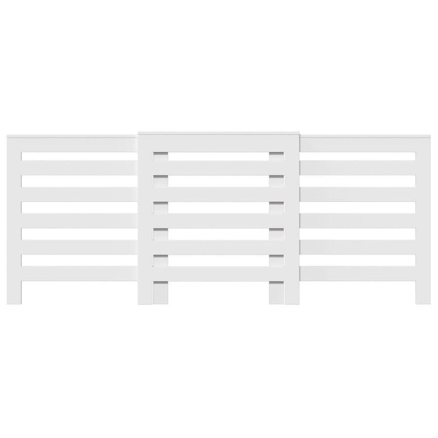 Radiator Cover White 205x21.5x83.5 cm Engineered Wood