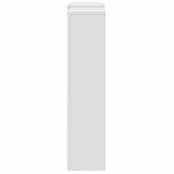 Radiator Cover White 205x21.5x83.5 cm Engineered Wood - 45-Degree Angle