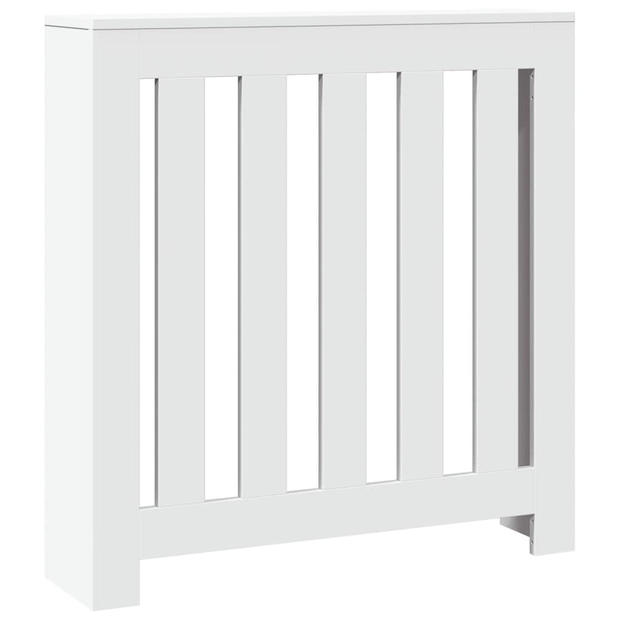 Radiator Cover White 78x20x82 cm Engineered Wood