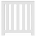 Radiator Cover White 78x20x82 cm Engineered Wood