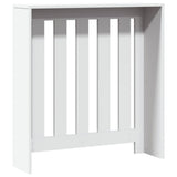 Radiator Cover White 78x20x82 cm Engineered Wood - Top-Down View