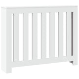 Radiator Cover White 104x20x82 cm Engineered Wood
