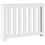 Radiator Cover White 104x20x82 cm Engineered Wood