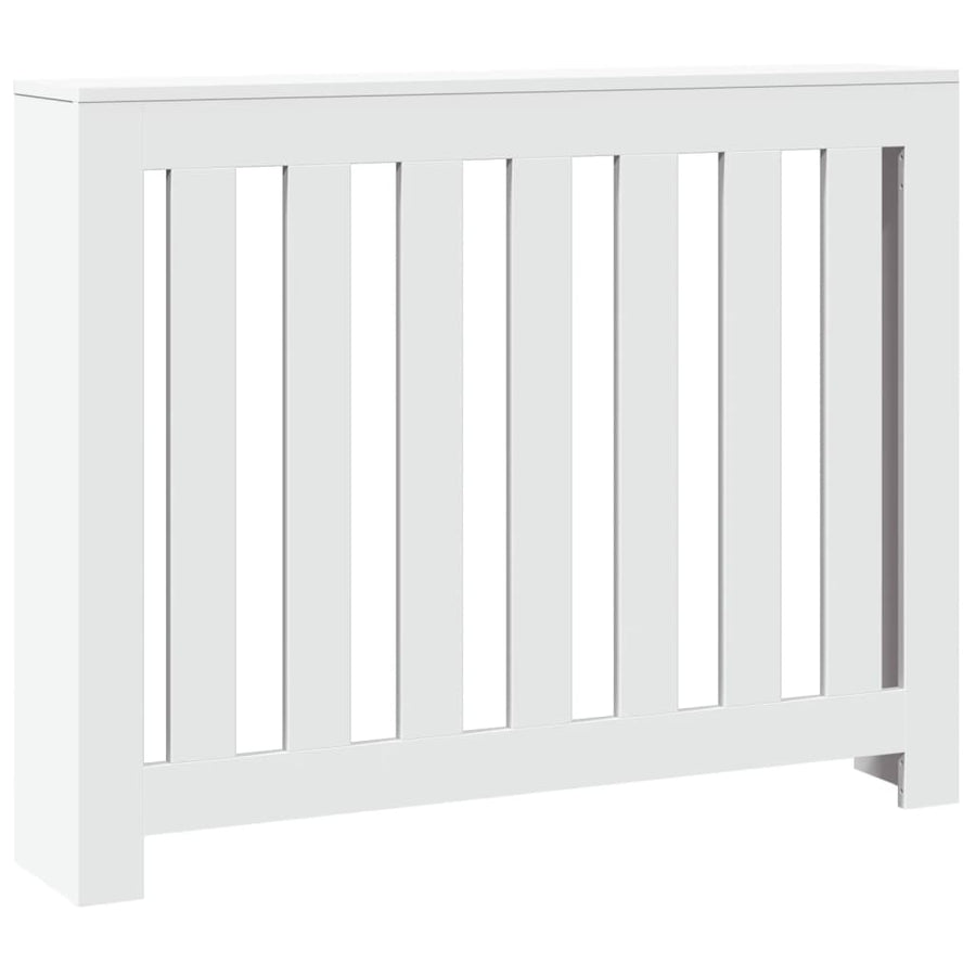Radiator Cover White 104x20x82 cm Engineered Wood