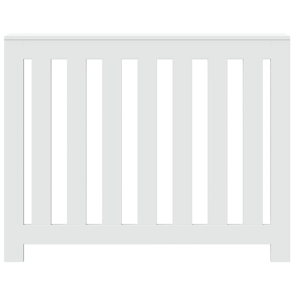 Radiator Cover White 104x20x82 cm Engineered Wood