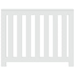 Radiator Cover White 104x20x82 cm Engineered Wood