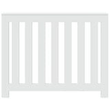 Radiator Cover White 104x20x82 cm Engineered Wood - Side View
