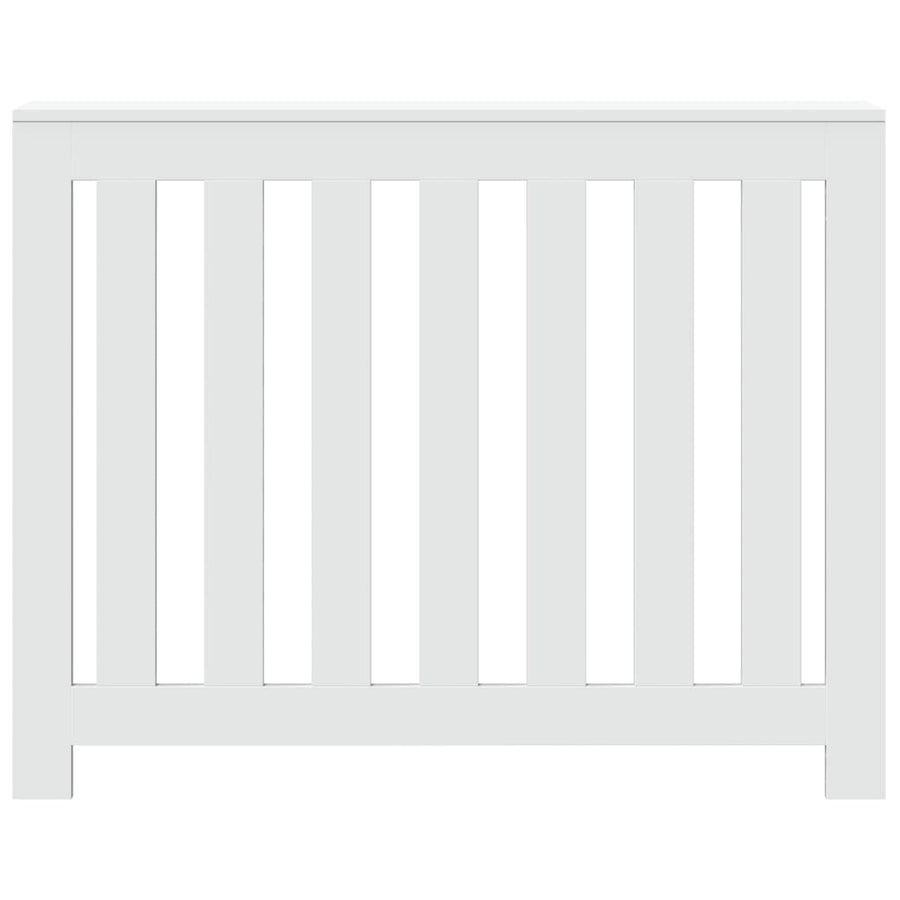 Radiator Cover White 104x20x82 cm Engineered Wood