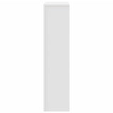 Radiator Cover White 104x20x82 cm Engineered Wood - Top-Down View