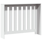 Radiator Cover White 104x20x82 cm Engineered Wood