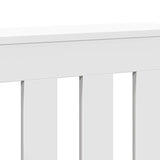 Radiator Cover White 104x20x82 cm Engineered Wood - Rear View