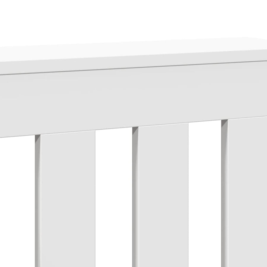Radiator Cover White 104x20x82 cm Engineered Wood
