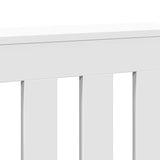 Radiator Cover White 149x20x82 cm Engineered Wood - Rear View