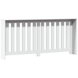Radiator Cover White 175x20x82 cm Engineered Wood - Top-Down View