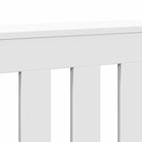 Radiator Cover White 175x20x82 cm Engineered Wood - Rear View