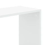 Bookcase 5-Tier White 45x23.5x162.5 cm Engineered Wood