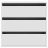 Corner Chest of Drawers White 60x41x58 cm Engineered Wood - Top-Down View