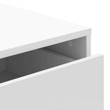 Corner Chest of Drawers White 60x41x58 cm Engineered Wood - Low Angle