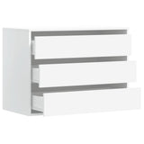 Corner Chest of Drawers White 80x41x58 cm Engineered Wood - 45-Degree Angle