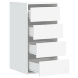 Corner Chest of Drawers White 40x41x76 cm Engineered Wood - 45-Degree Angle