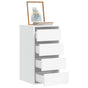 Corner Chest of Drawers White 40x41x76 cm Engineered Wood