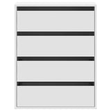 Corner Chest of Drawers White 60x41x76 cm Engineered Wood - Top-Down View