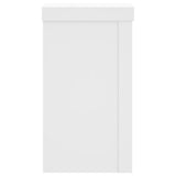 Plant Stands 2 pcs White 10x10x18 cm Engineered Wood