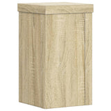 Plant Stands 2 pcs Sonoma Oak 10x10x18 cm Engineered Wood - Side View
