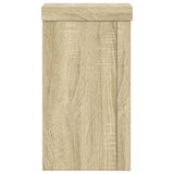 Plant Stands 2 pcs Sonoma Oak 10x10x18 cm Engineered Wood - Top-Down View