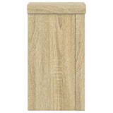 Plant Stands 2 pcs Sonoma Oak 10x10x18 cm Engineered Wood