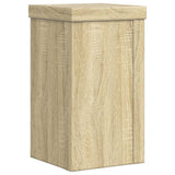 Plant Stands 2 pcs Sonoma Oak 10x10x18 cm Engineered Wood - 45-Degree Angle