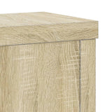 Plant Stands 2 pcs Sonoma Oak 10x10x18 cm Engineered Wood - Close-Up Angle