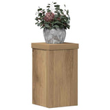 Plant Stands 2 pcs Artisan Oak 10x10x18 cm Engineered Wood - Low Angle