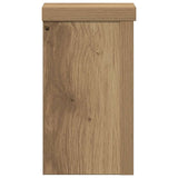 Plant Stands 2 pcs Artisan Oak 10x10x18 cm Engineered Wood - Rear View